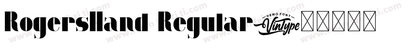 RogersHand Regular字体转换